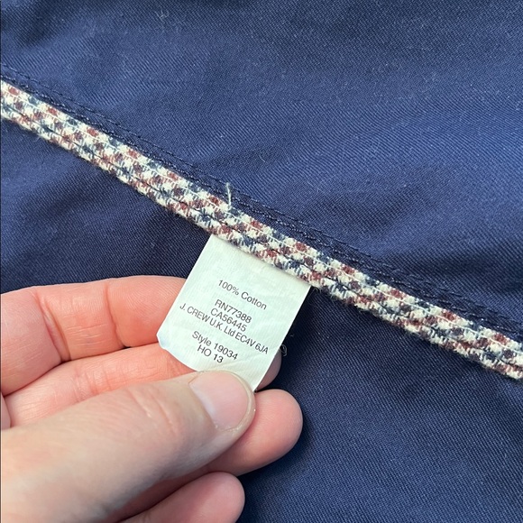 J.CREW DOWNTOWN BLUE WAXED COTTON FIELD JACKET SIZE SMALL - Picture 11 of 16